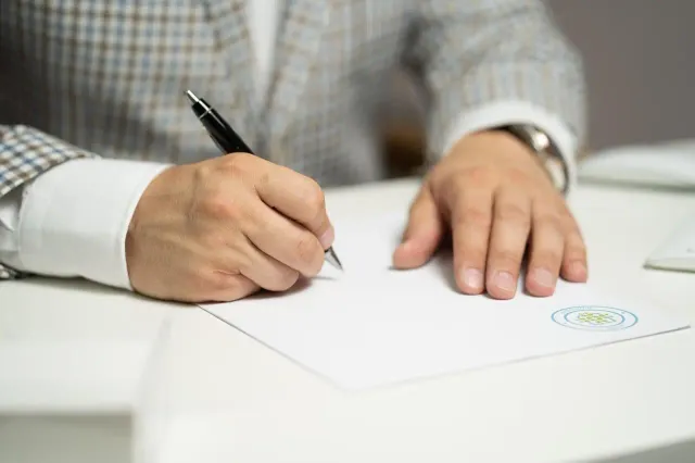 Sealed legal document envelope ready for Drop-X court-bound courier delivery