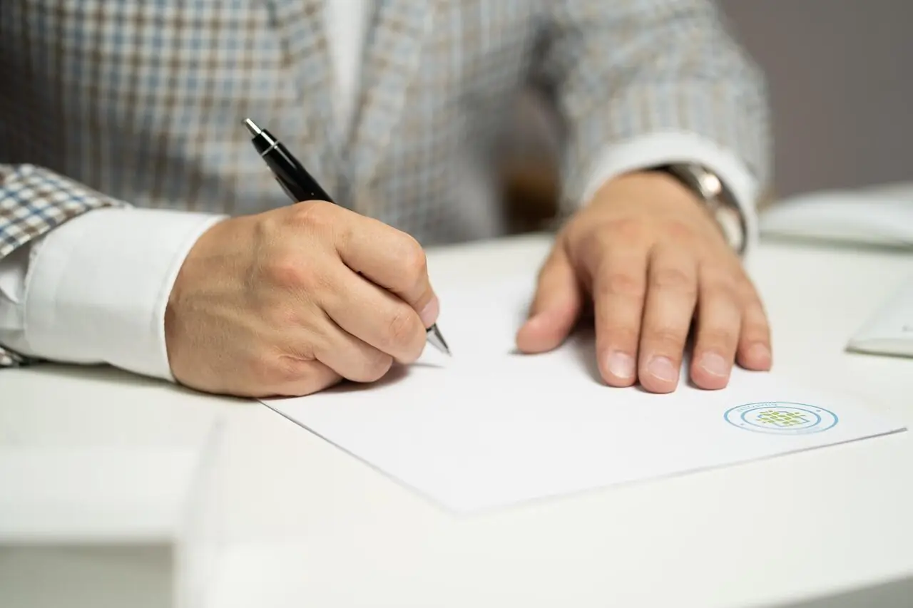 Sealed legal document envelope ready for Drop-X court-bound courier delivery
